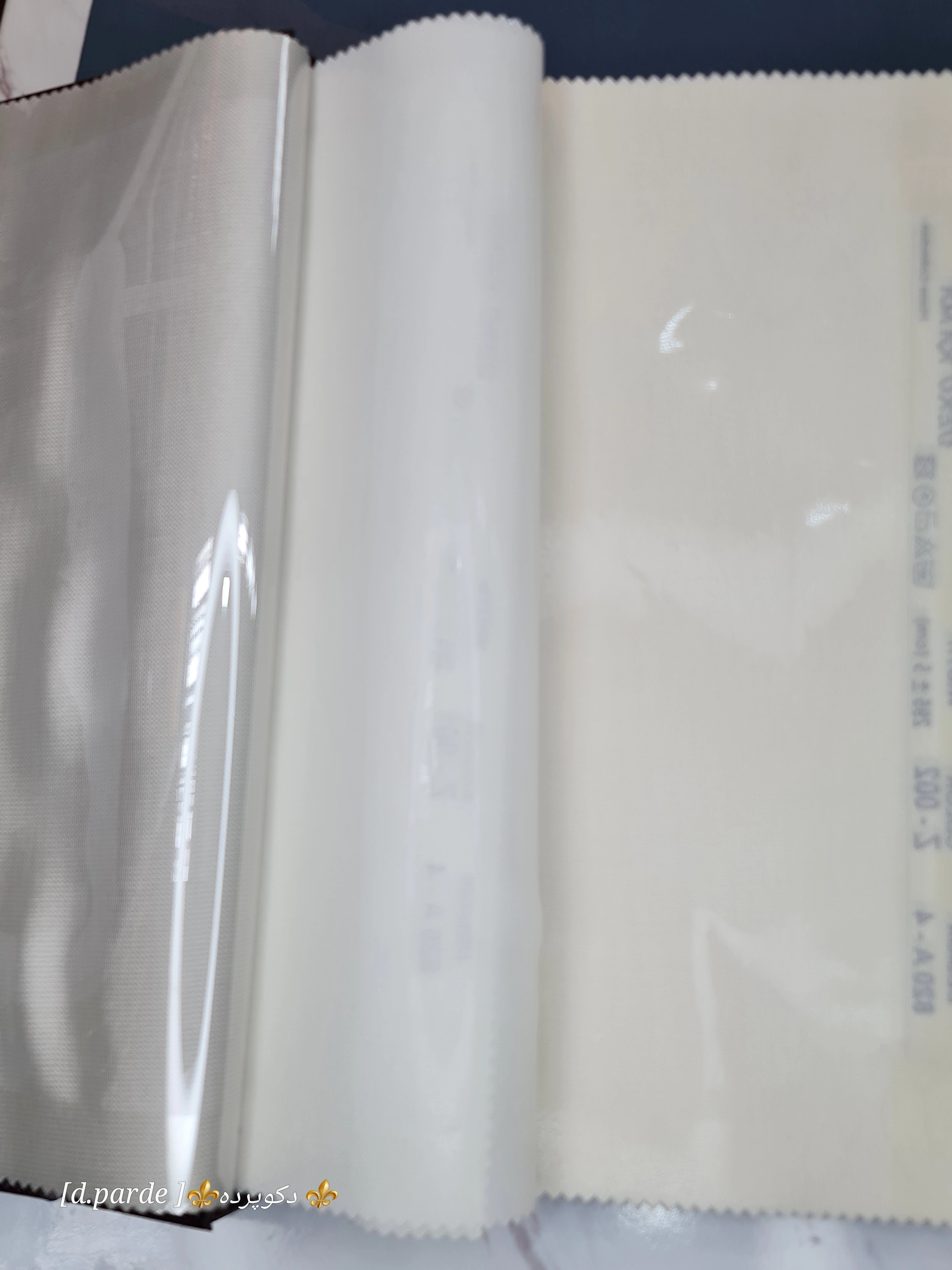 حریر کرپ مات ضخیم ترک رنگ سفید شیری B00-157کد31-E11
