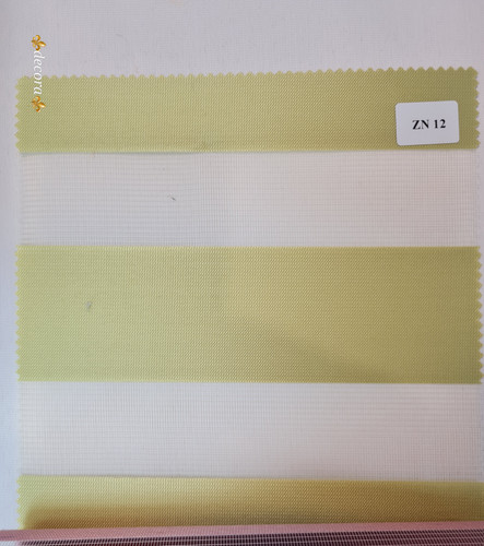 پرده زبرا ساده رنگ سبز کاهویی کد ZN12