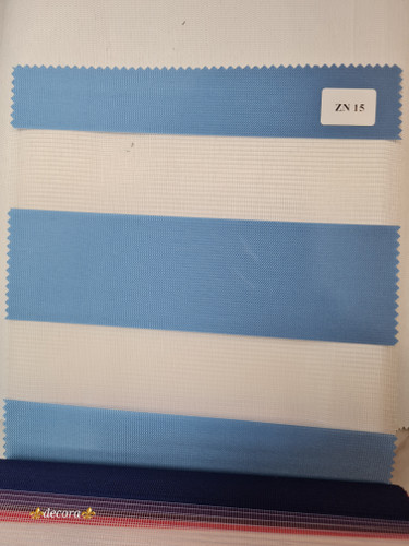 پرده زبرا ساده رنگ ابی کدZN15