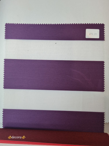 پرده زبرا ساده رنگ بنفش کد ZN19