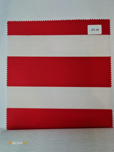 پرده زبرا ساده رنگ قرمزکدZN20